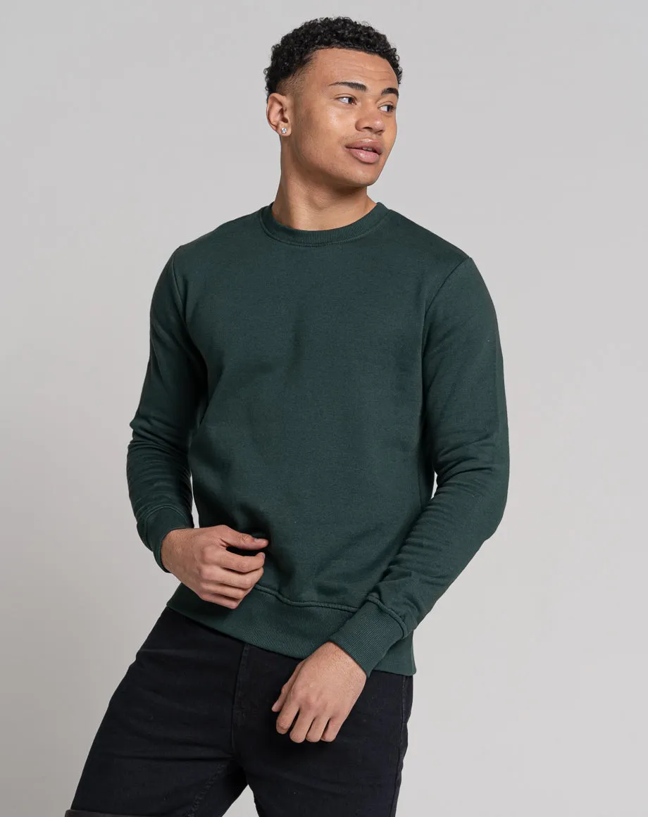 ESSENTIAL PLAIN SWEATSHIRT | GREEN