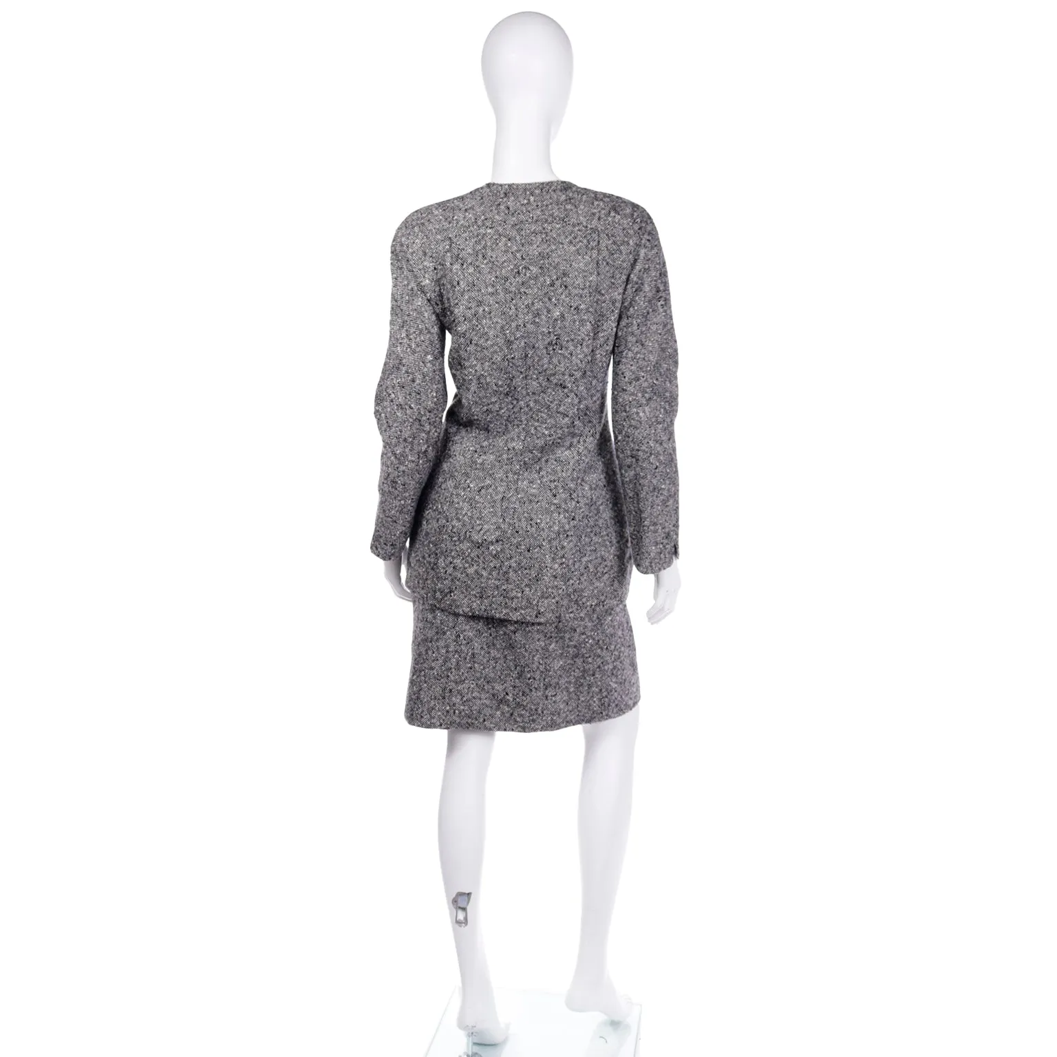 Geoffrey Beene Vintage Tweed Jacket and Skirt Suit