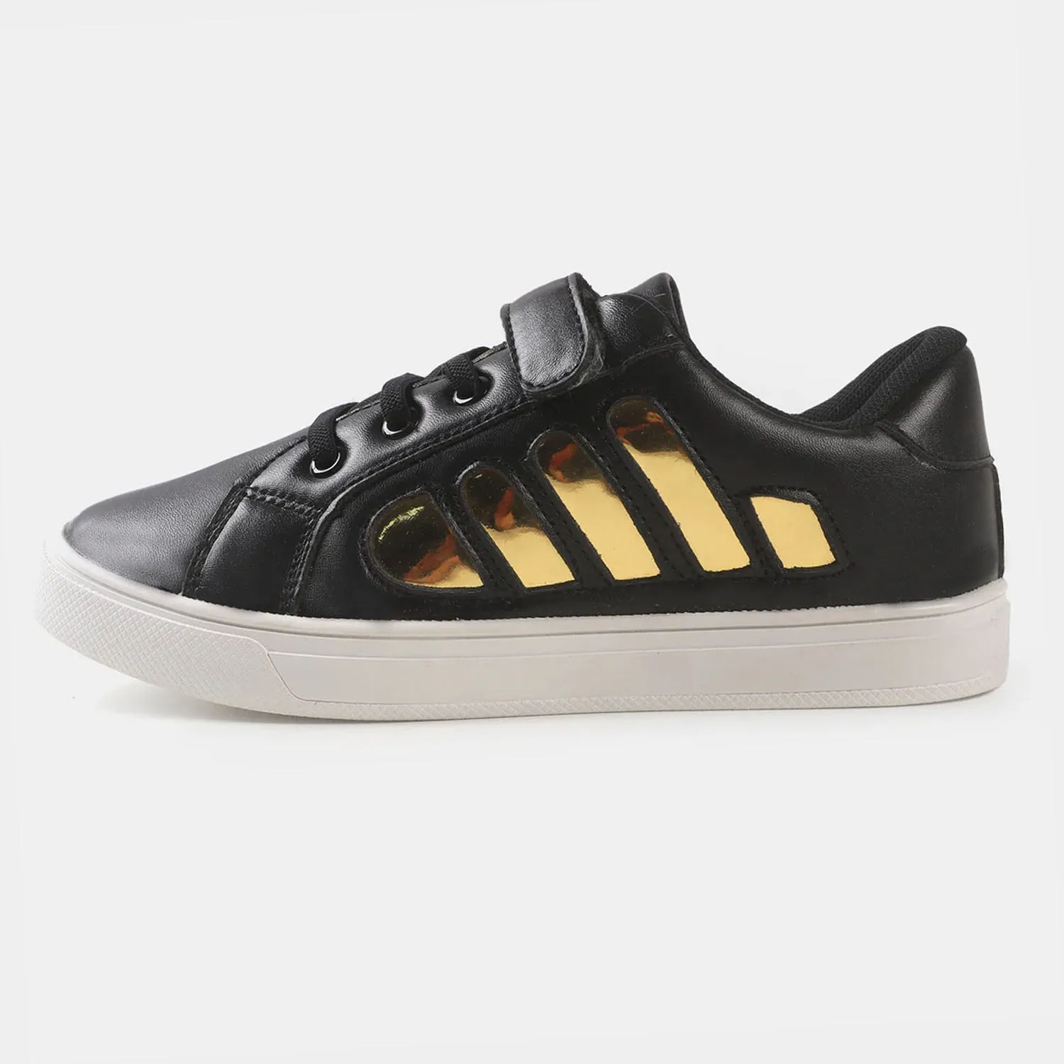 Girls Sneakers JS-2204 - Black Gold