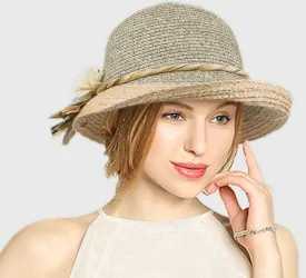 Good Quality Summer Hat Women Raffia Straw Cap