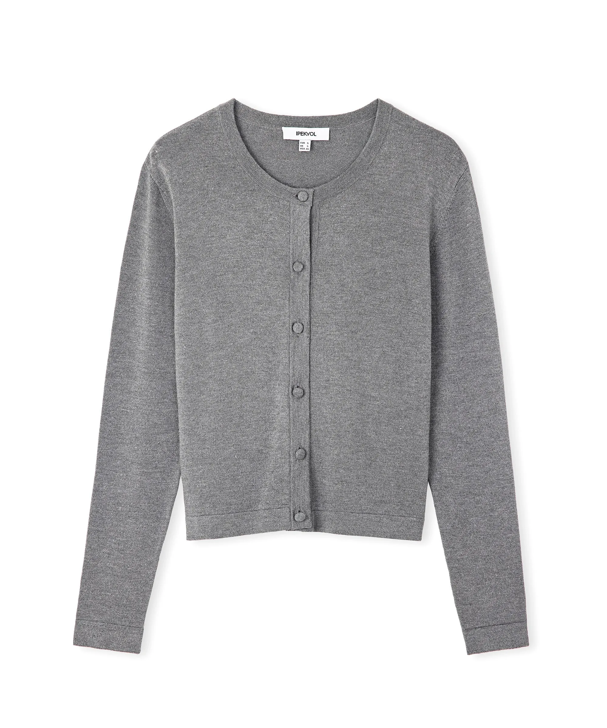 Ipekyol Basic Knit Cardigan Grey