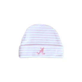 Knit Cap, Pink Stripe Alabama