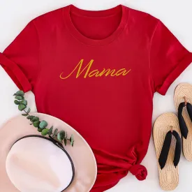 Mama - Gold - Womens T-shirt - Mum T-Shirt