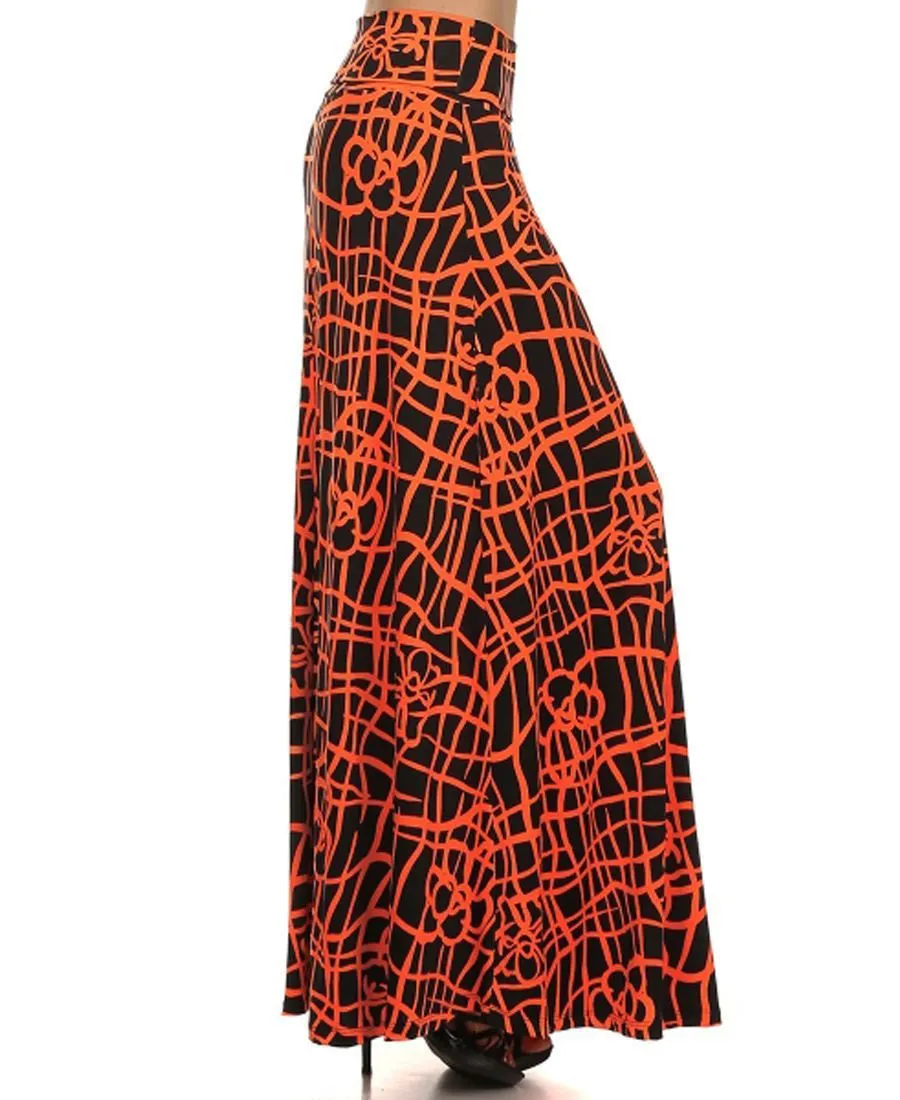 Maxi Skirt Zig Zag Orange