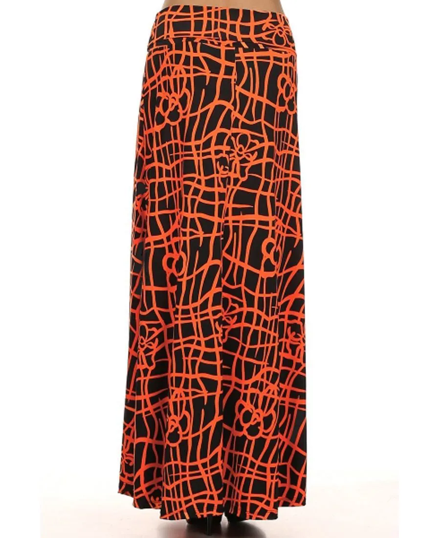 Maxi Skirt Zig Zag Orange