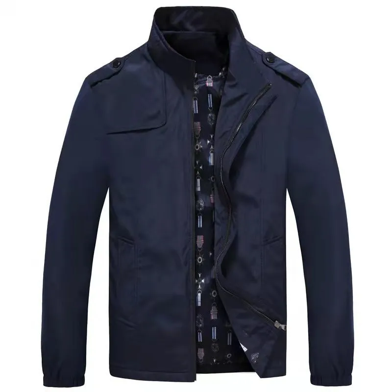 Men's Fitted Coats Casual Trench Coat Jacket