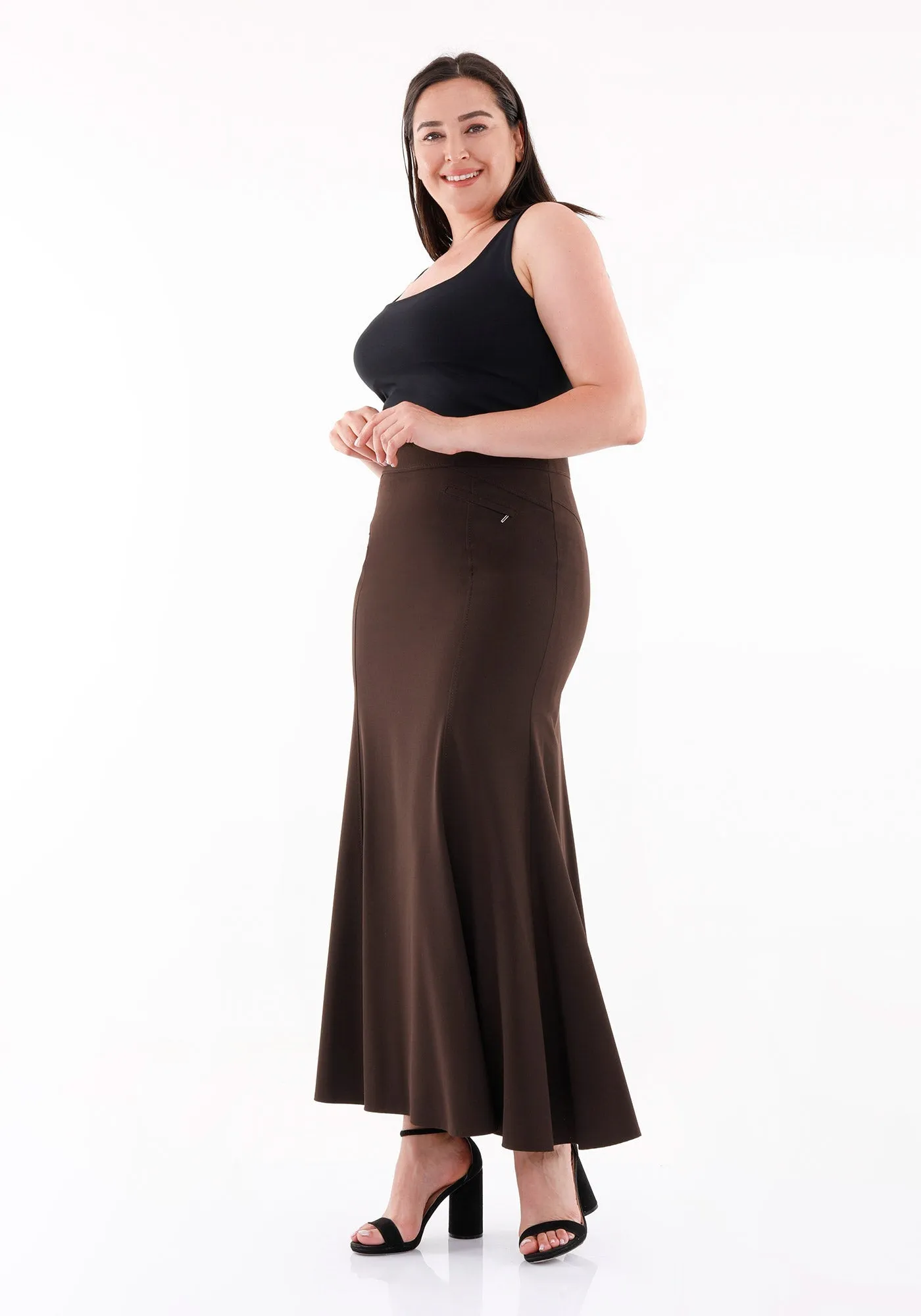 Modest Plus Size Mermaid Maxi Skirts | Fishtail Long Skirts