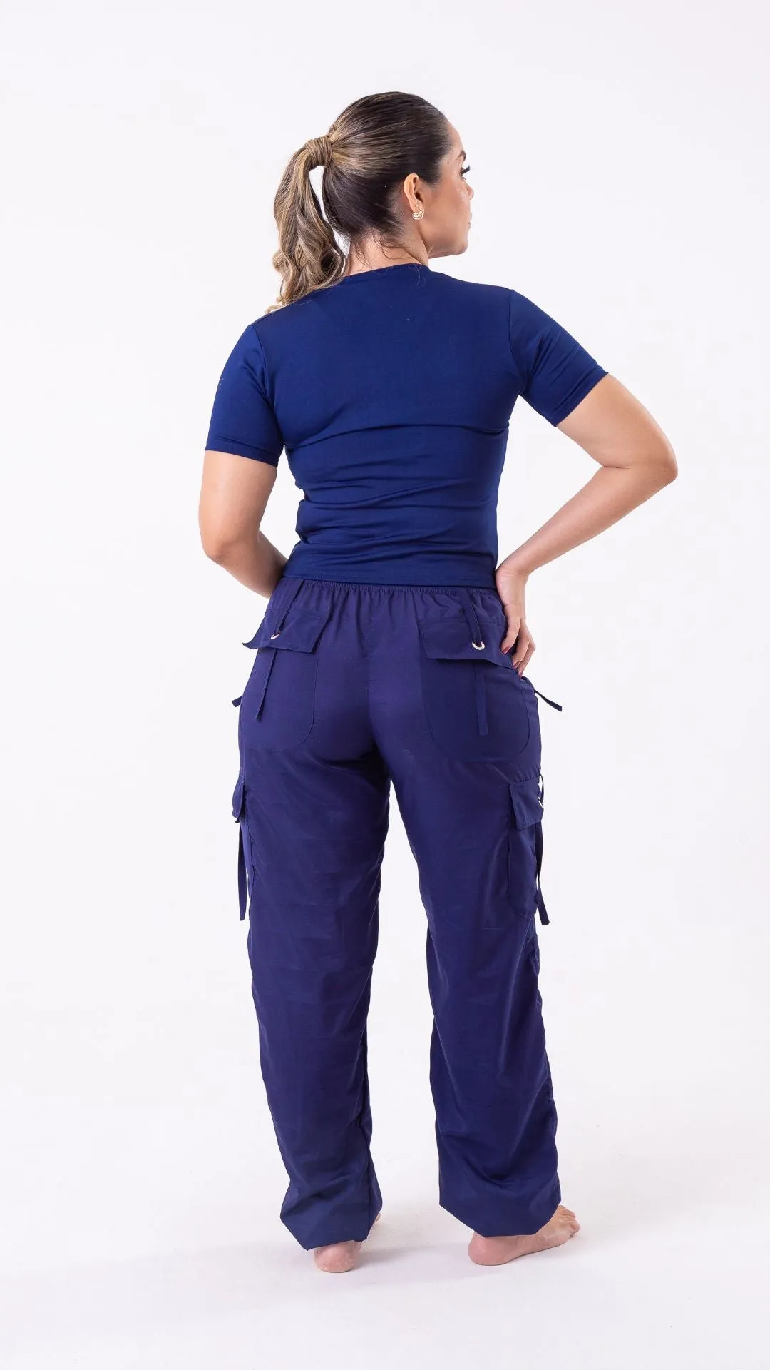 Navy Lis Cargo Pant