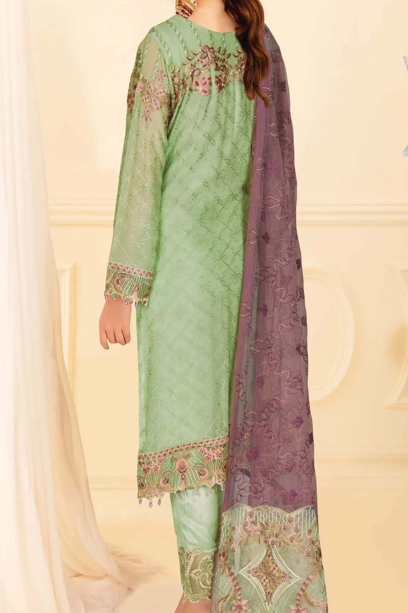 Nayab by Ramsha Unstitched 3 Piece Chiffon Vol-04 Collection'2023-N-405