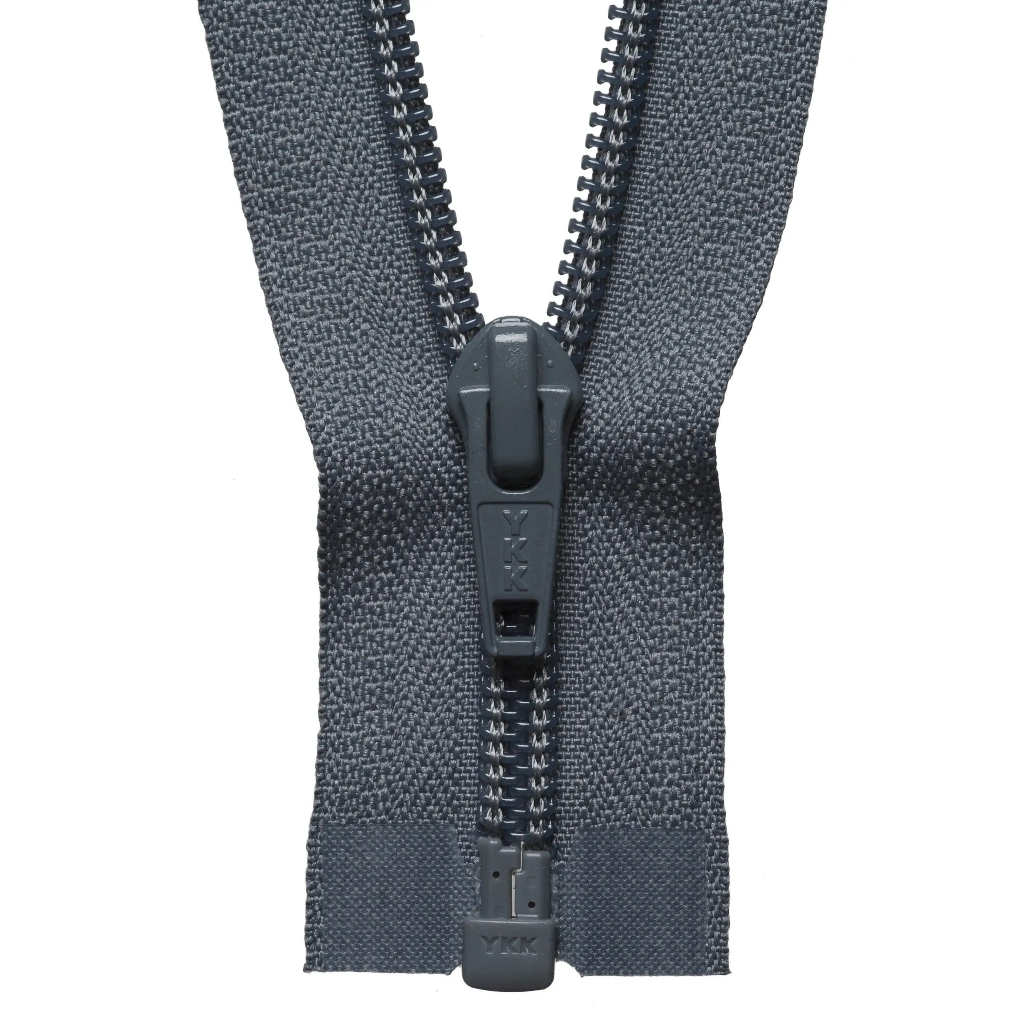 Nylon Open End Zip - 36cm - Dark Grey