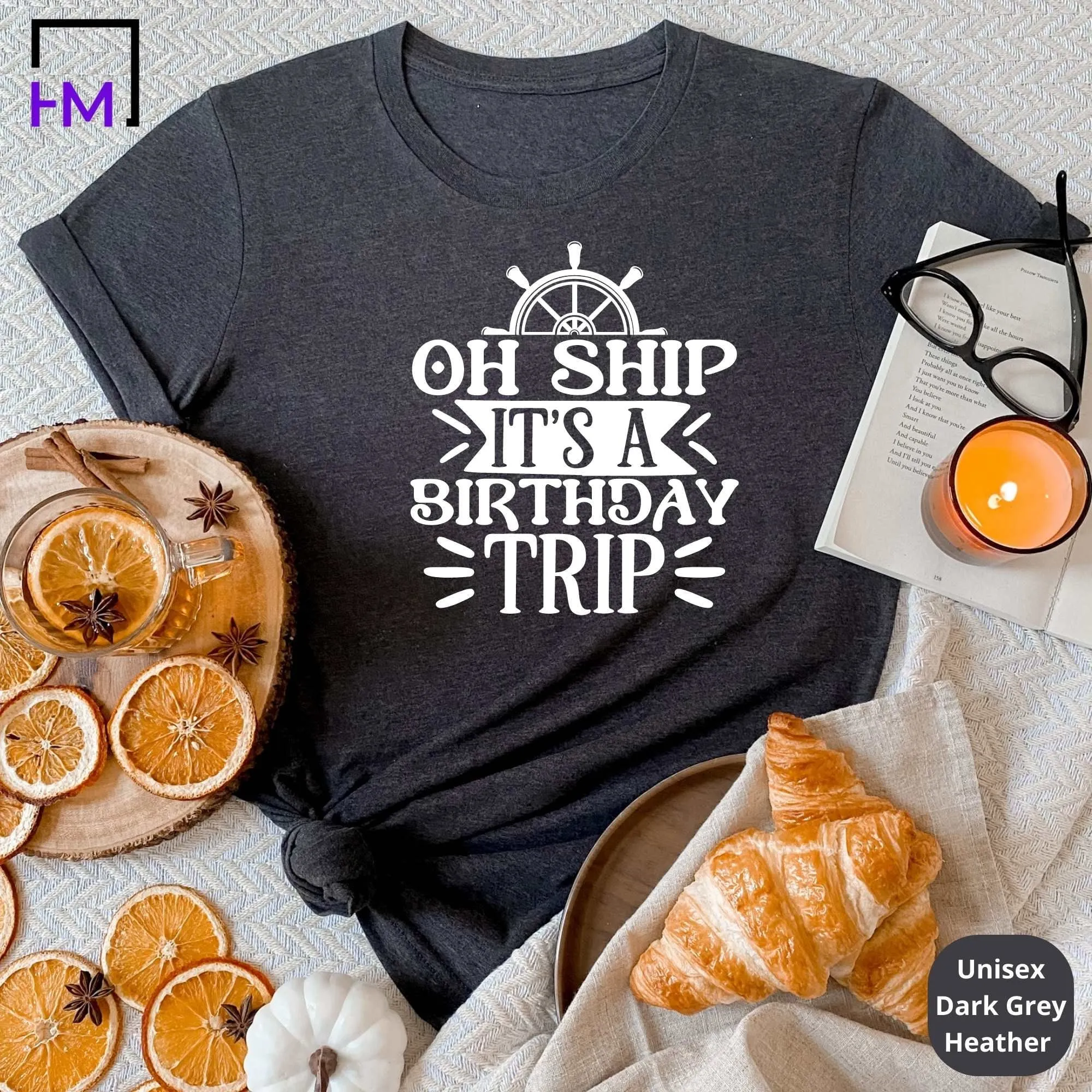 Oh Ship It's a Birthday Trip, Birthday Cruise Shirts for Girls Trip