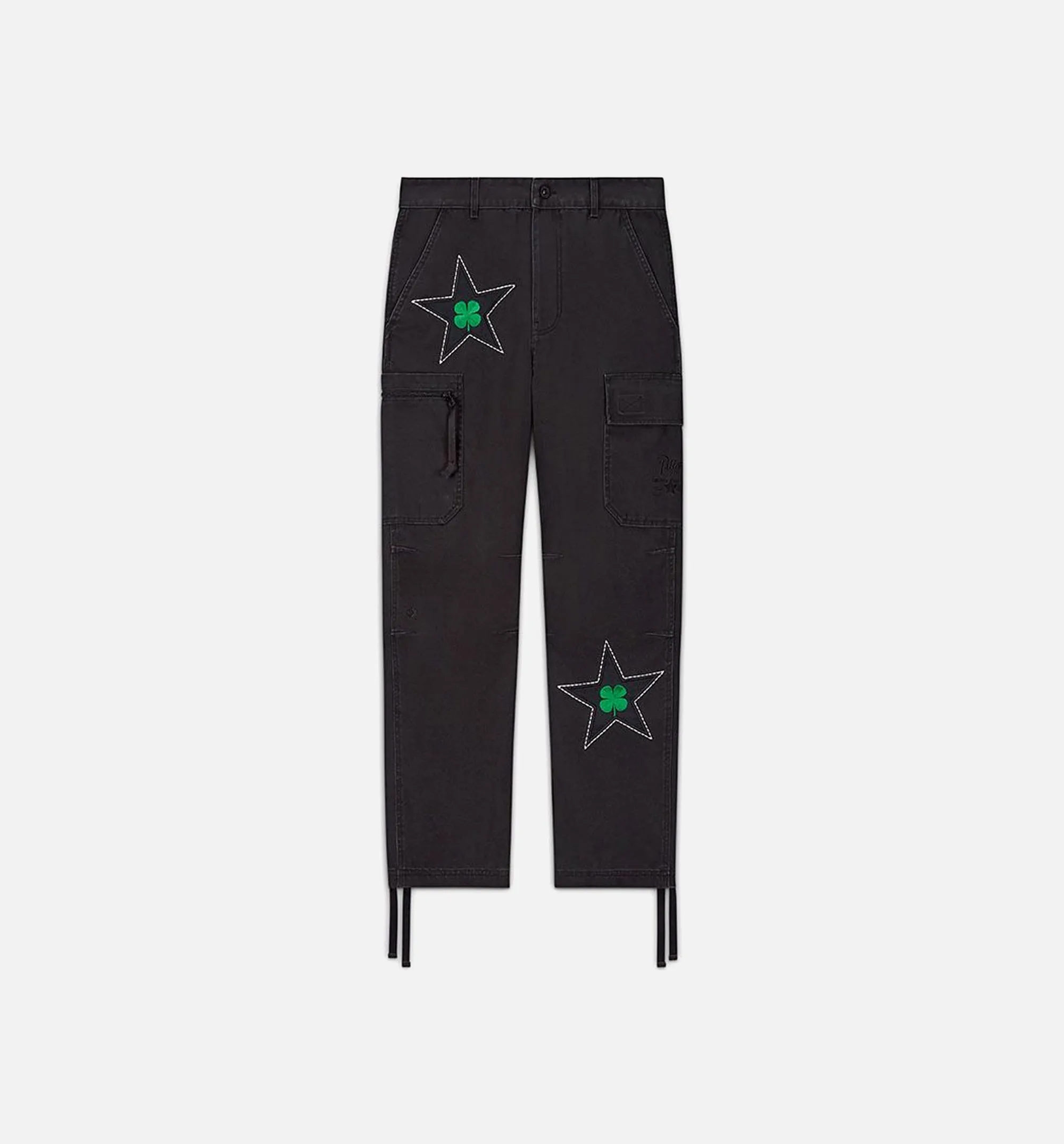 Patta Four Leaf Clover Cargo Mens Pants - Black