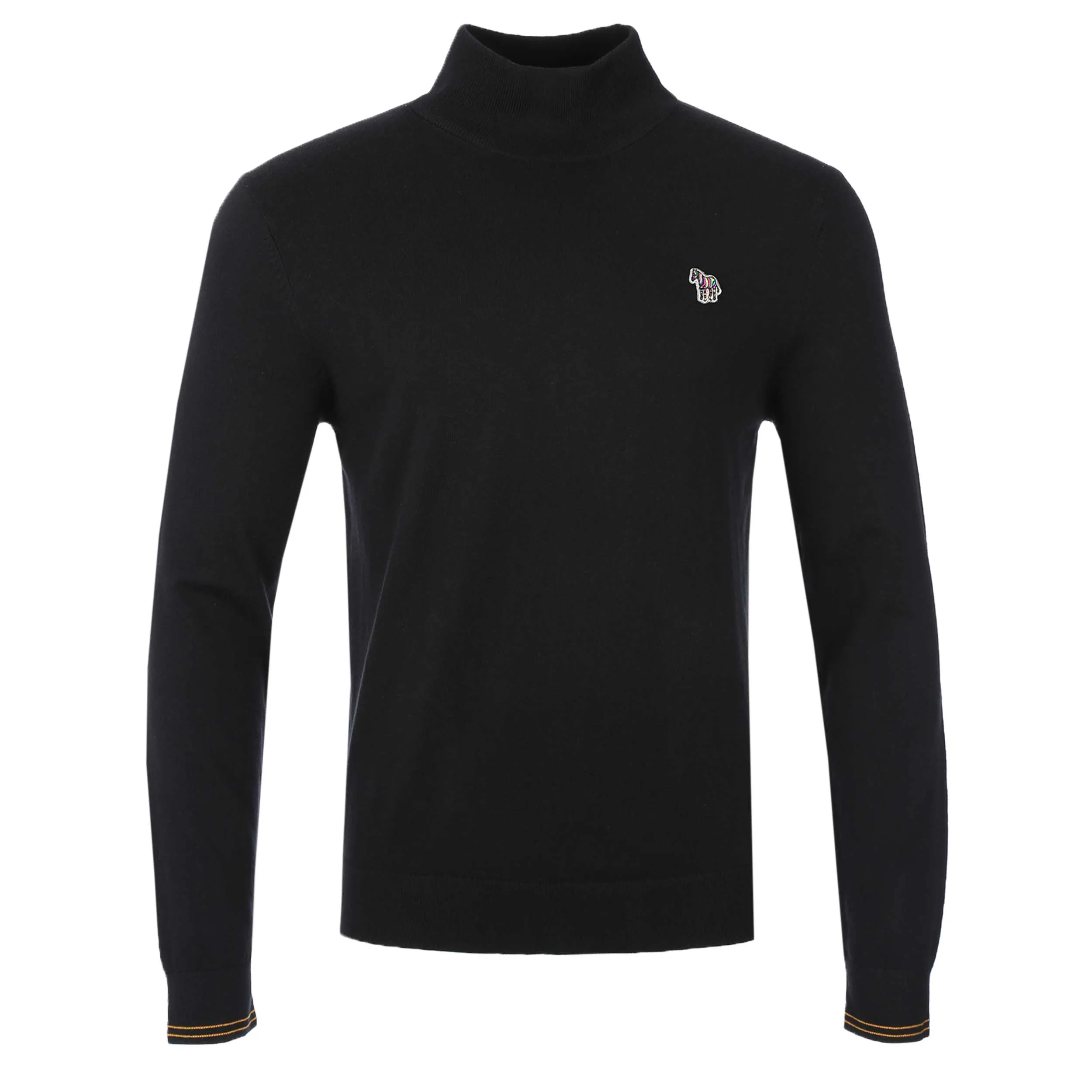 Paul Smith Roll Neck Zeb Bad Knitwear in Black