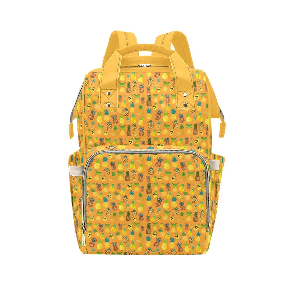 Pineapples Orange Multi-Function Backpack