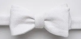 PRE-TIED BOW TIE - WHITE PIQUE