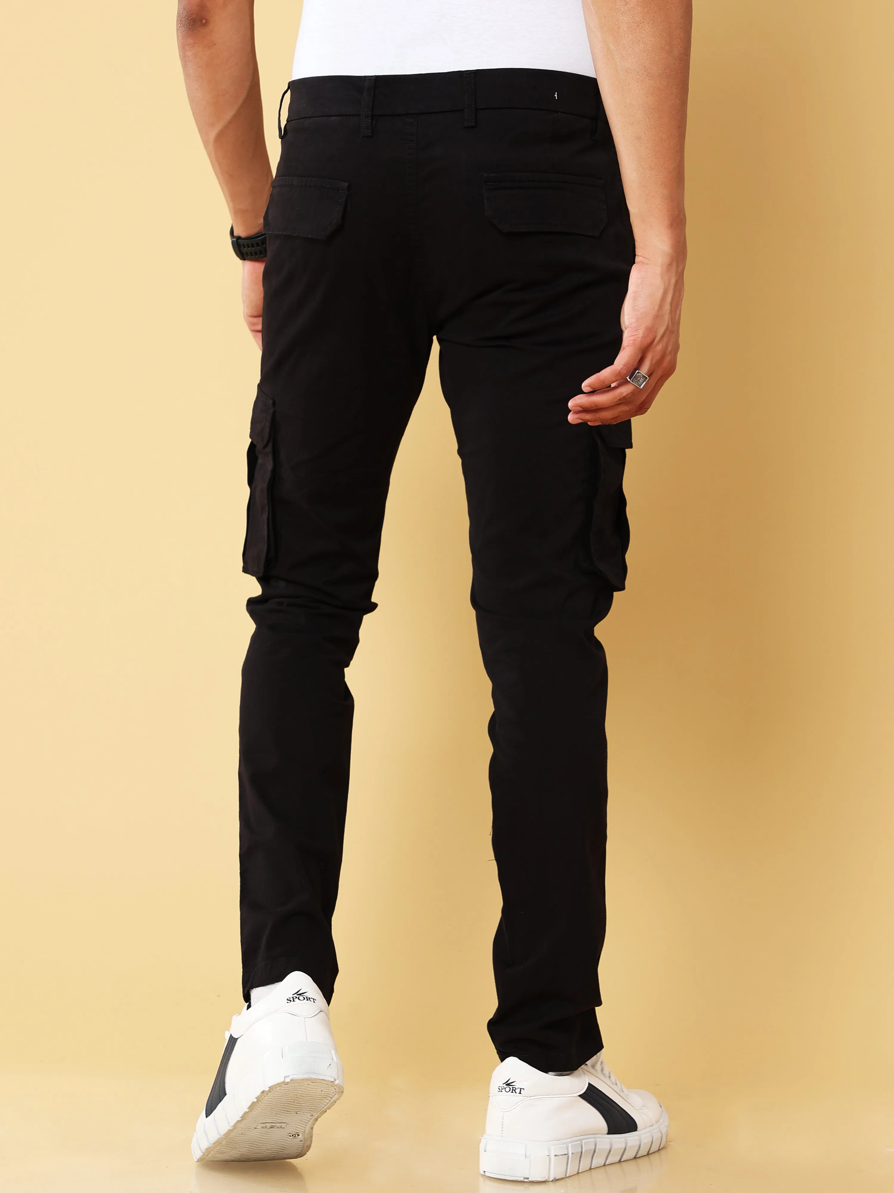 Premium Black Cargo Pant