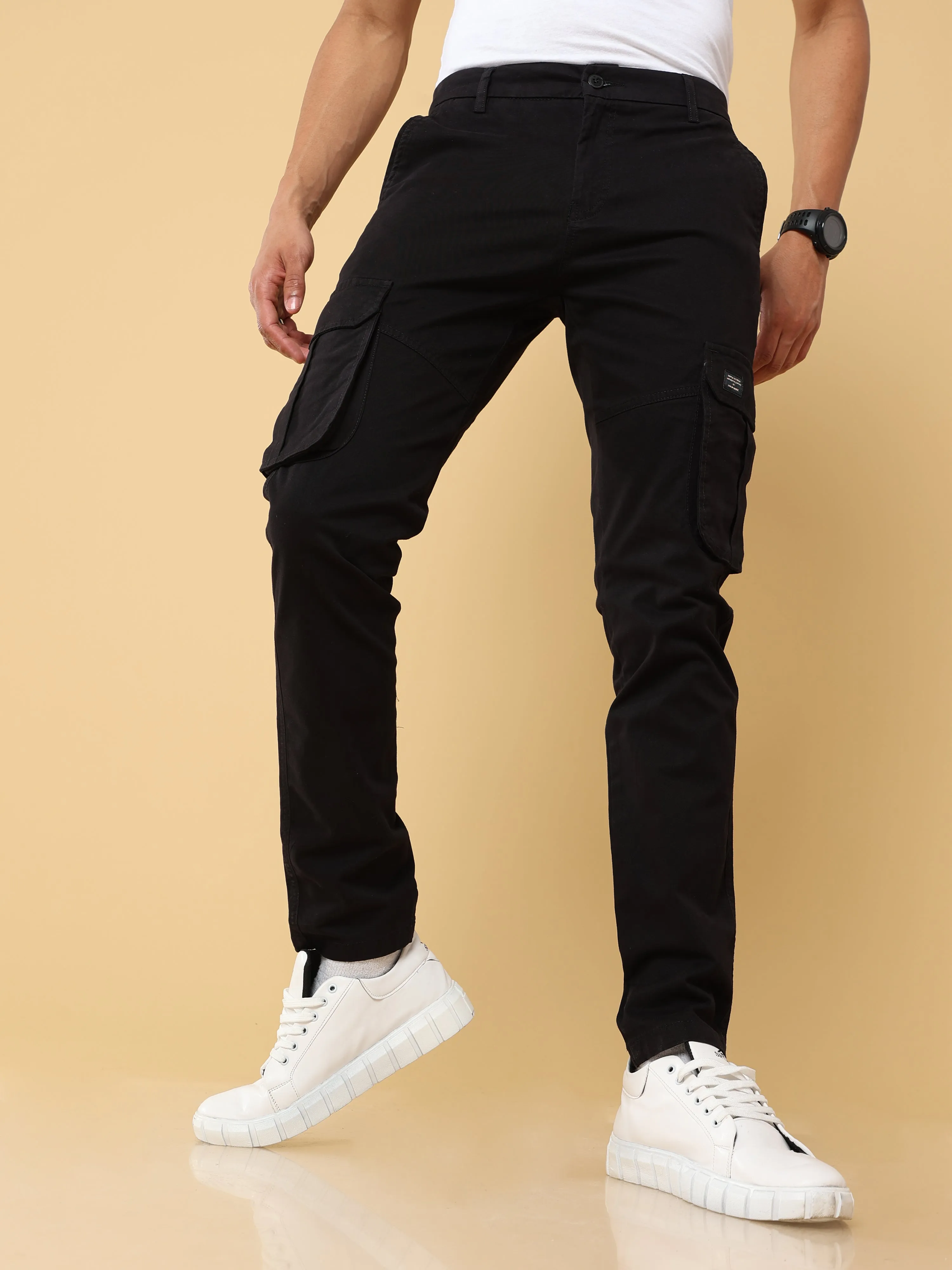 Premium Black Cargo Pant