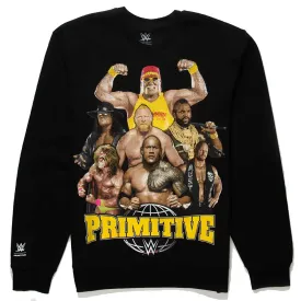 Primitive x WWE Mania Crewneck - Black