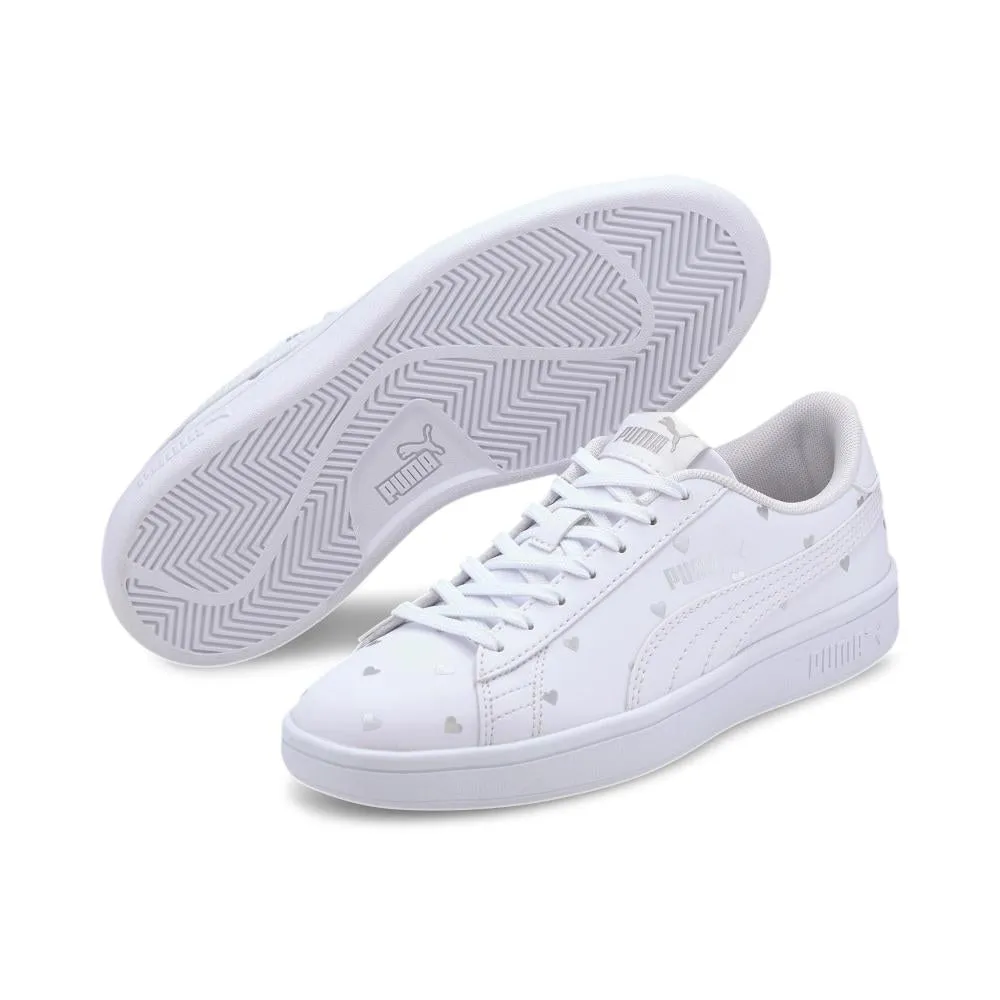 Puma scarpa sneakers da ragazza Smash v2 L Studs V 374843 02 bianco