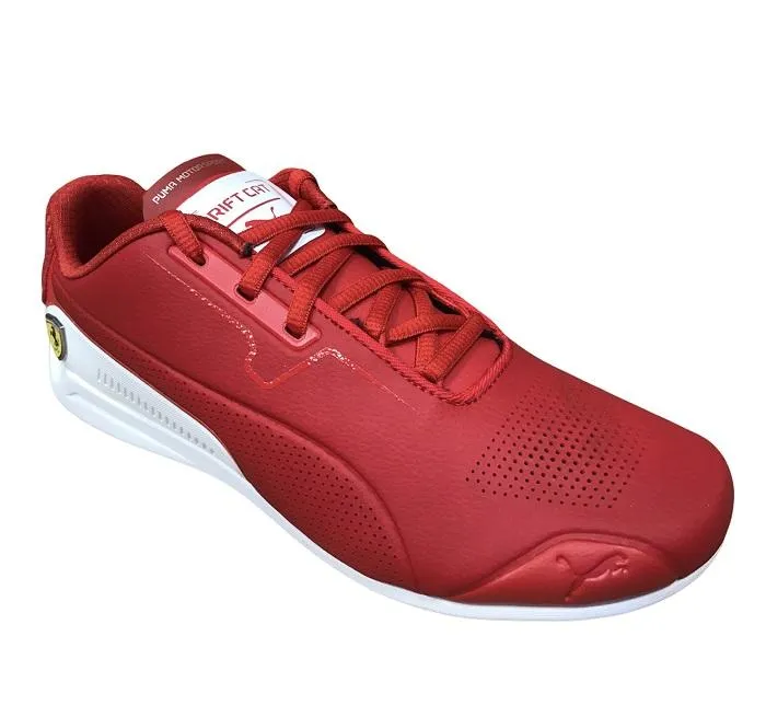 Puma scarpa sneakers da uomo Ferrari Drift Cat 8 306818 02 rosso bianco