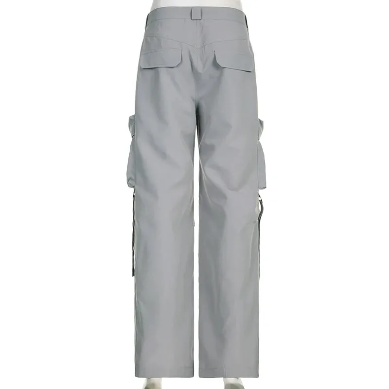 Rockmore Cargos Style Parachute Pants Trousers Casual Streetwear