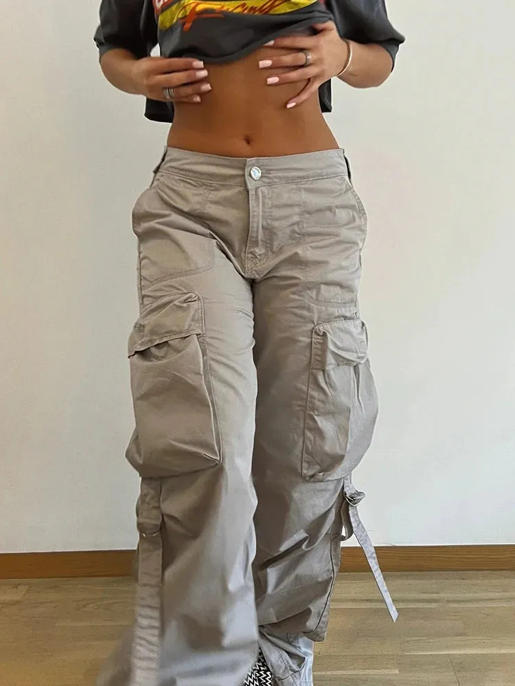 Rockmore Cargos Style Parachute Pants Trousers Casual Streetwear