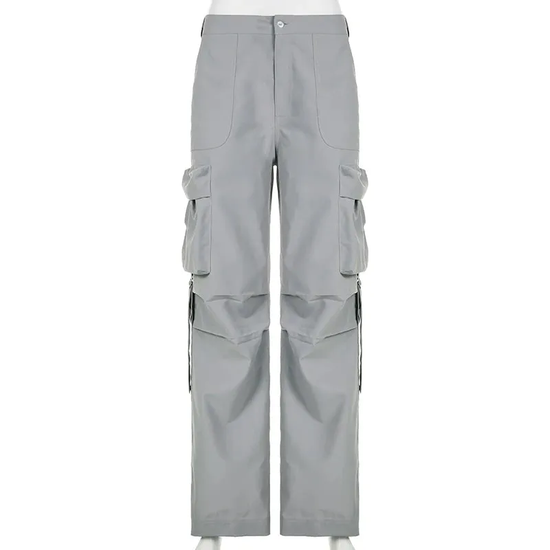 Rockmore Cargos Style Parachute Pants Trousers Casual Streetwear