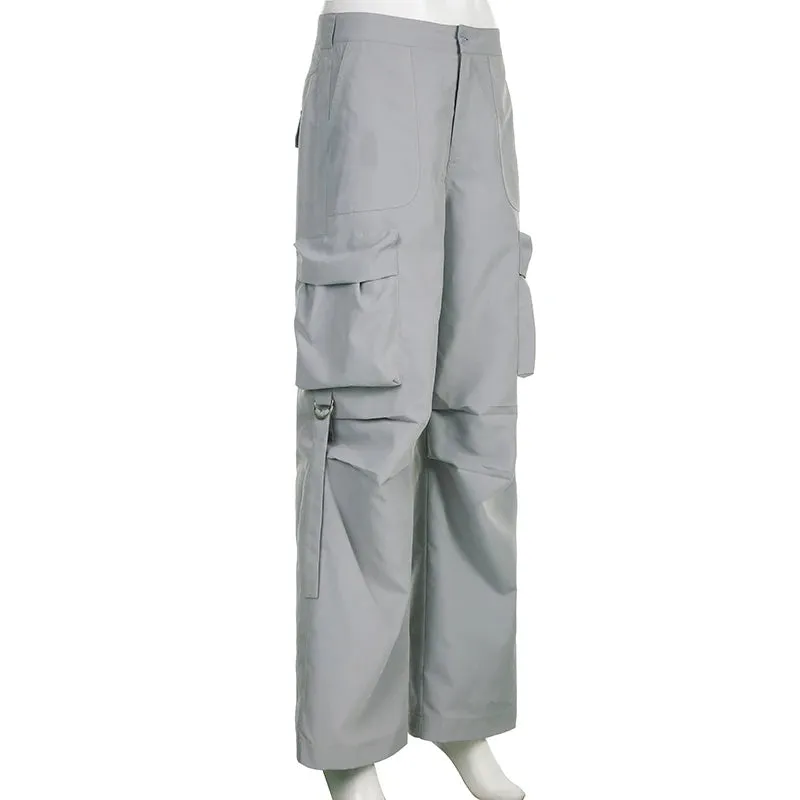 Rockmore Cargos Style Parachute Pants Trousers Casual Streetwear