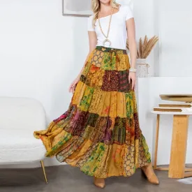 Rustic Boho Maxi Skirt