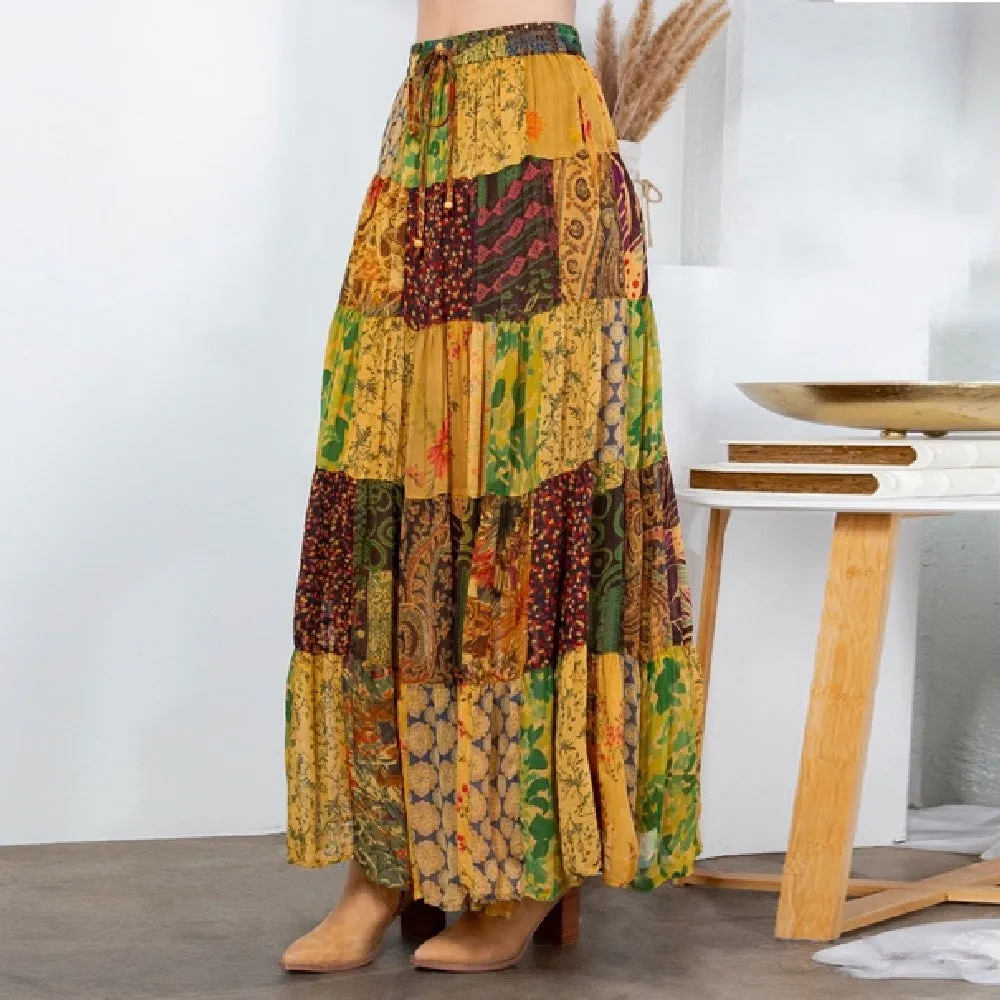 Rustic Boho Maxi Skirt