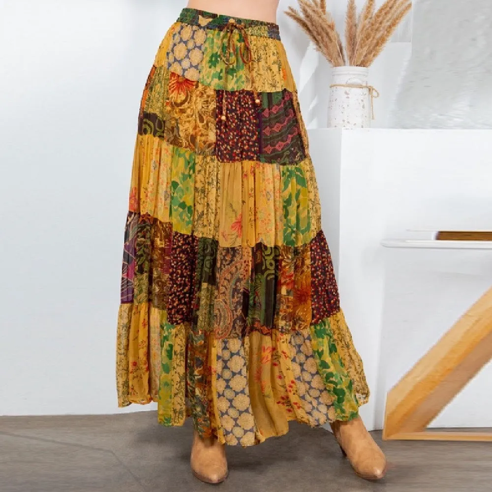 Rustic Boho Maxi Skirt