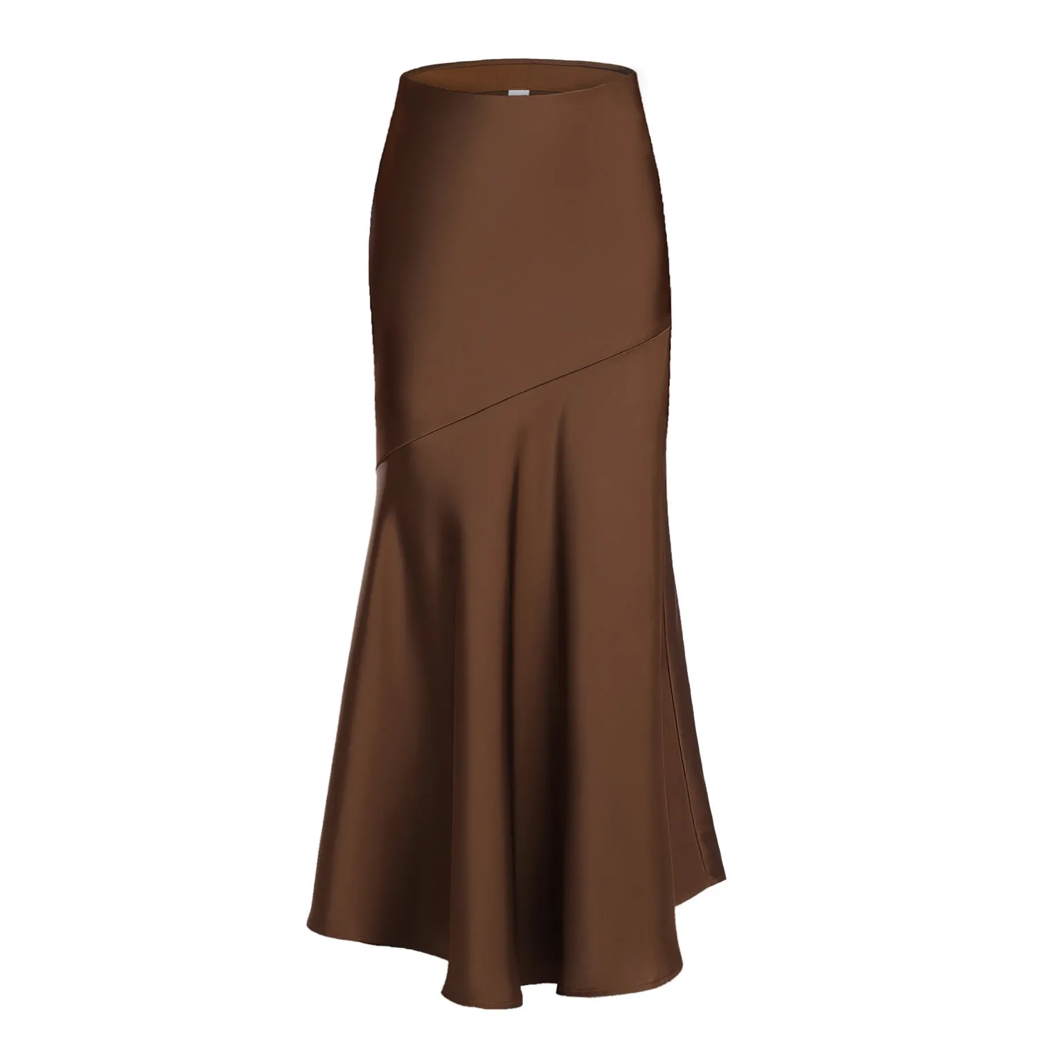 Satin Trumpet Maxi Skirt