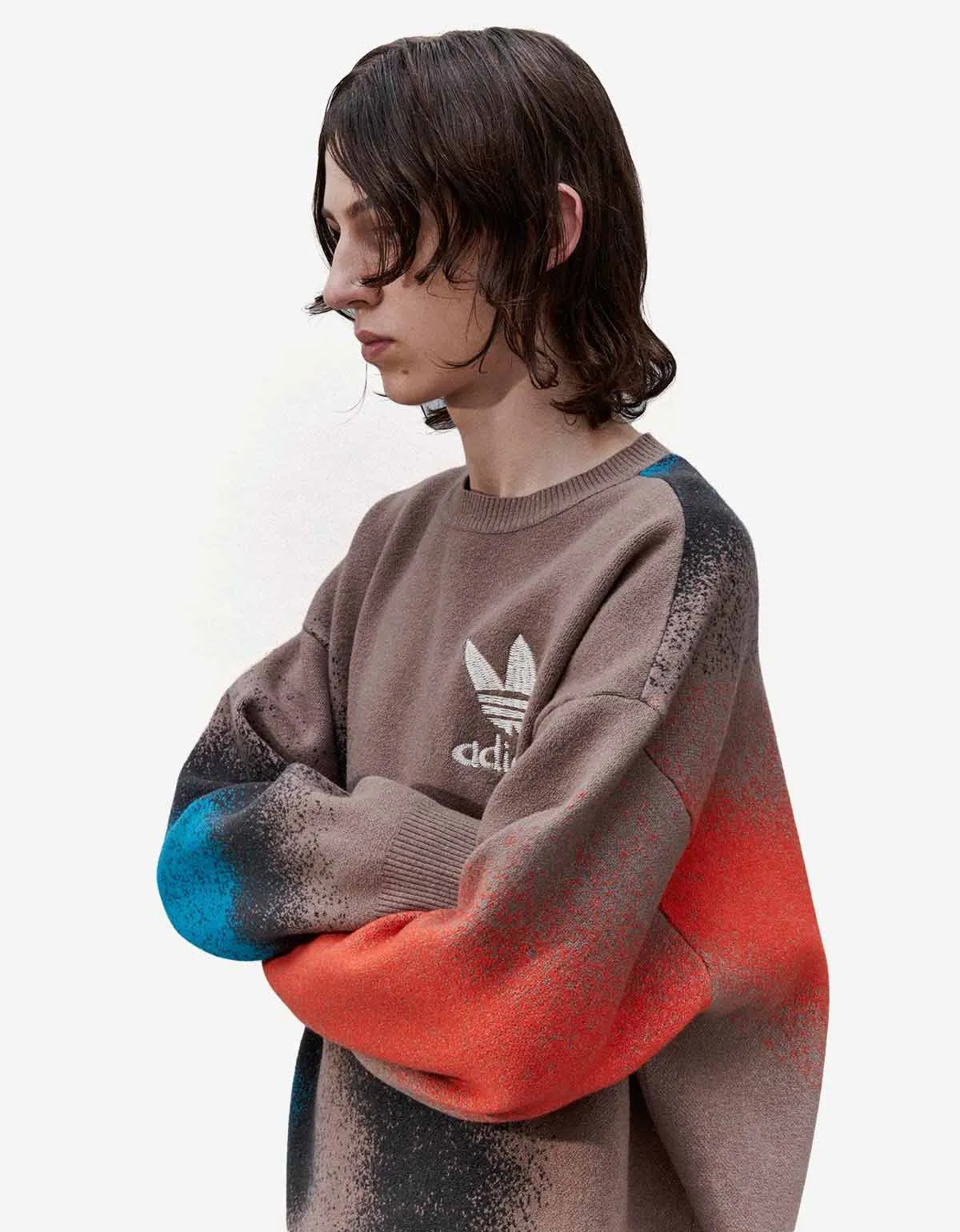 SFTM x Adidas 003 Brown Jacquard Sweater