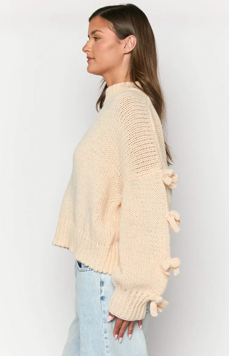 Short and Sweet Cream Knit Jumper