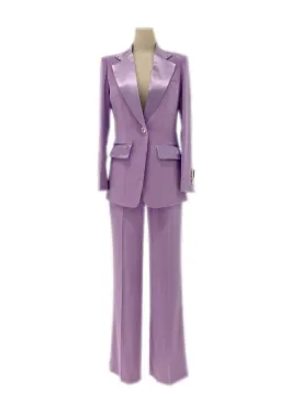 Silk Satin Wedding Pantsuit - Women Trouser Suits - Trouser Suit