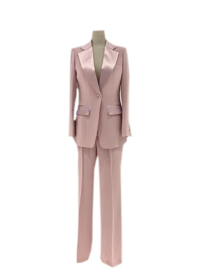 Silk Satin Wedding Pantsuit - Women Trouser Suits - Trouser Suit