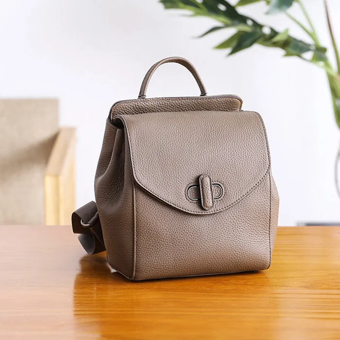 Small Womens Leather Backpack Purse Cute Backpacks for Women