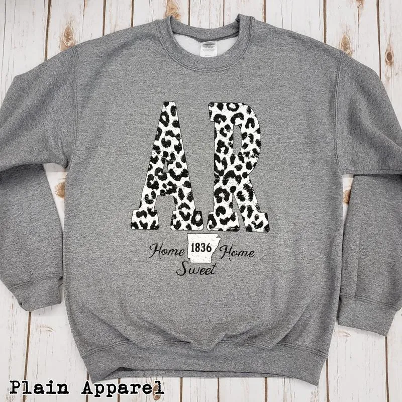 Snow Leopard State Sweatshirt (AR, KS, MO, OK, TX, GA, SD, WV)