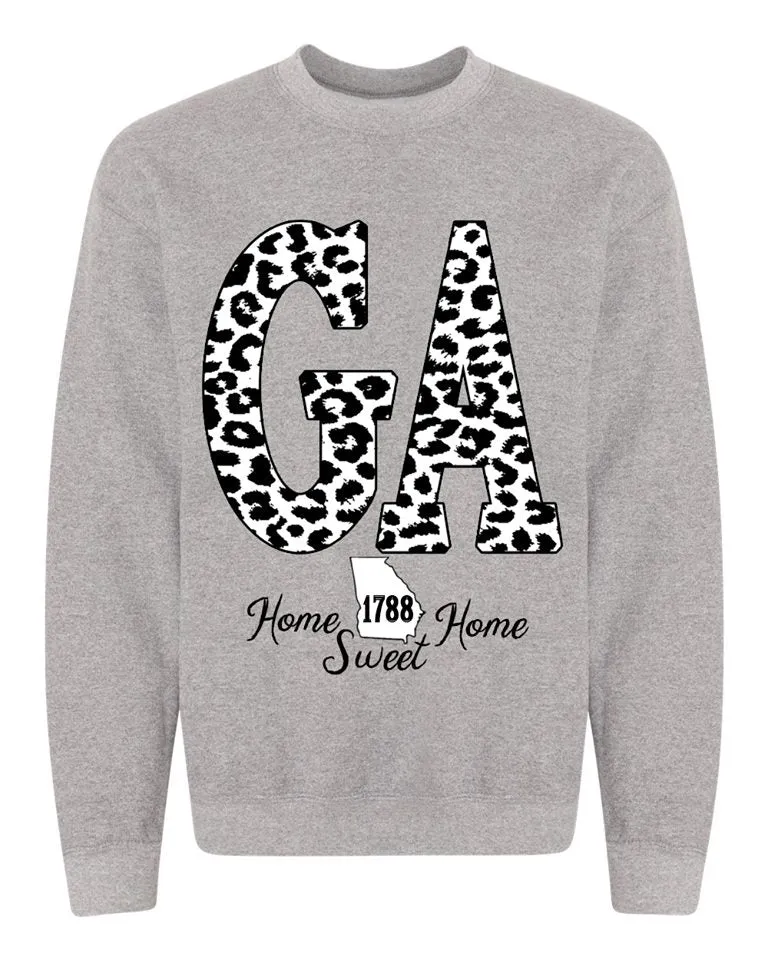 Snow Leopard State Sweatshirt (AR, KS, MO, OK, TX, GA, SD, WV)