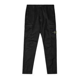 STONE ISLAND TAPERED TROUSER CARGO PANT BLACK