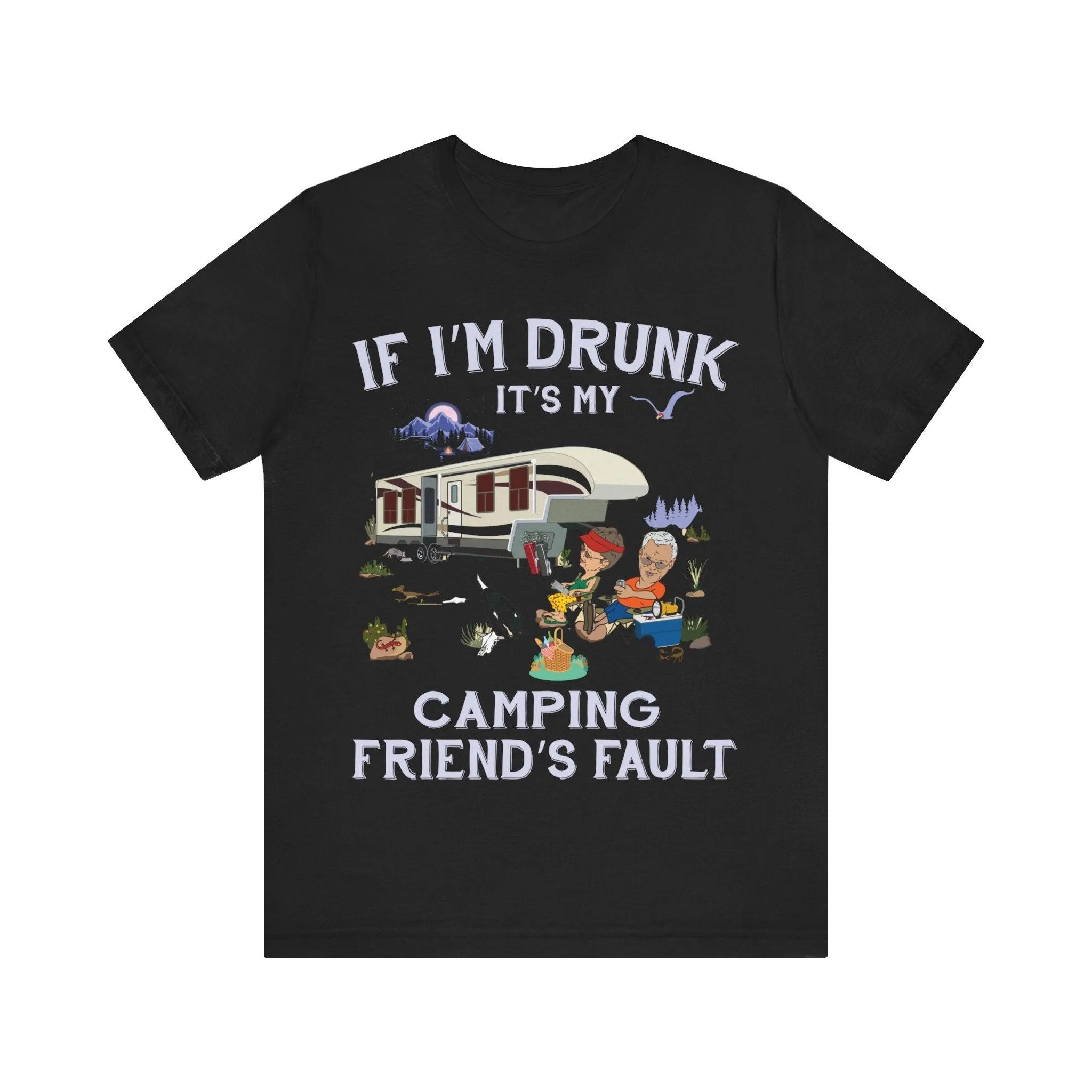 Summer Camp Drunk Camping Buddy T Shirt