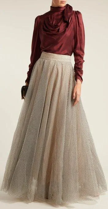 'Tempest' Ballet Polka-Dot Tulle Skirt