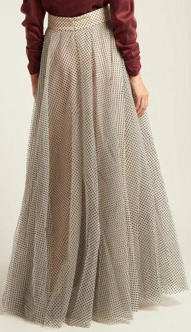 'Tempest' Ballet Polka-Dot Tulle Skirt