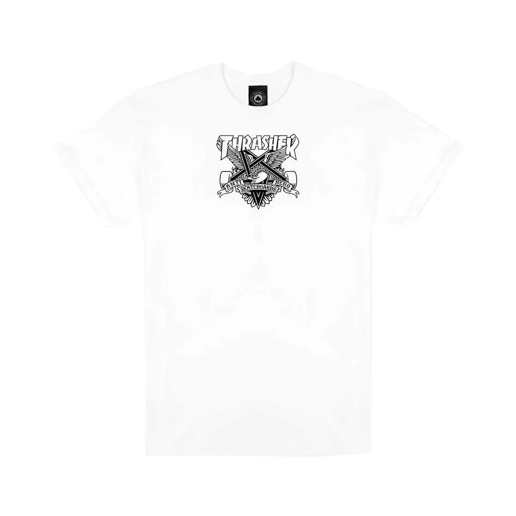 Thrasher x Anti Hero Eaglegram S/S Tee - White