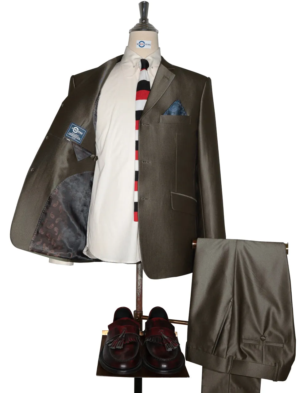 Tonic Suit | Mod Fashion Chacolate Brown  Tonic Suit