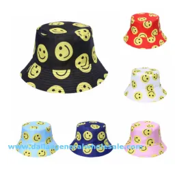 Trendy Smiley Faces Bucket Hats Wholesale