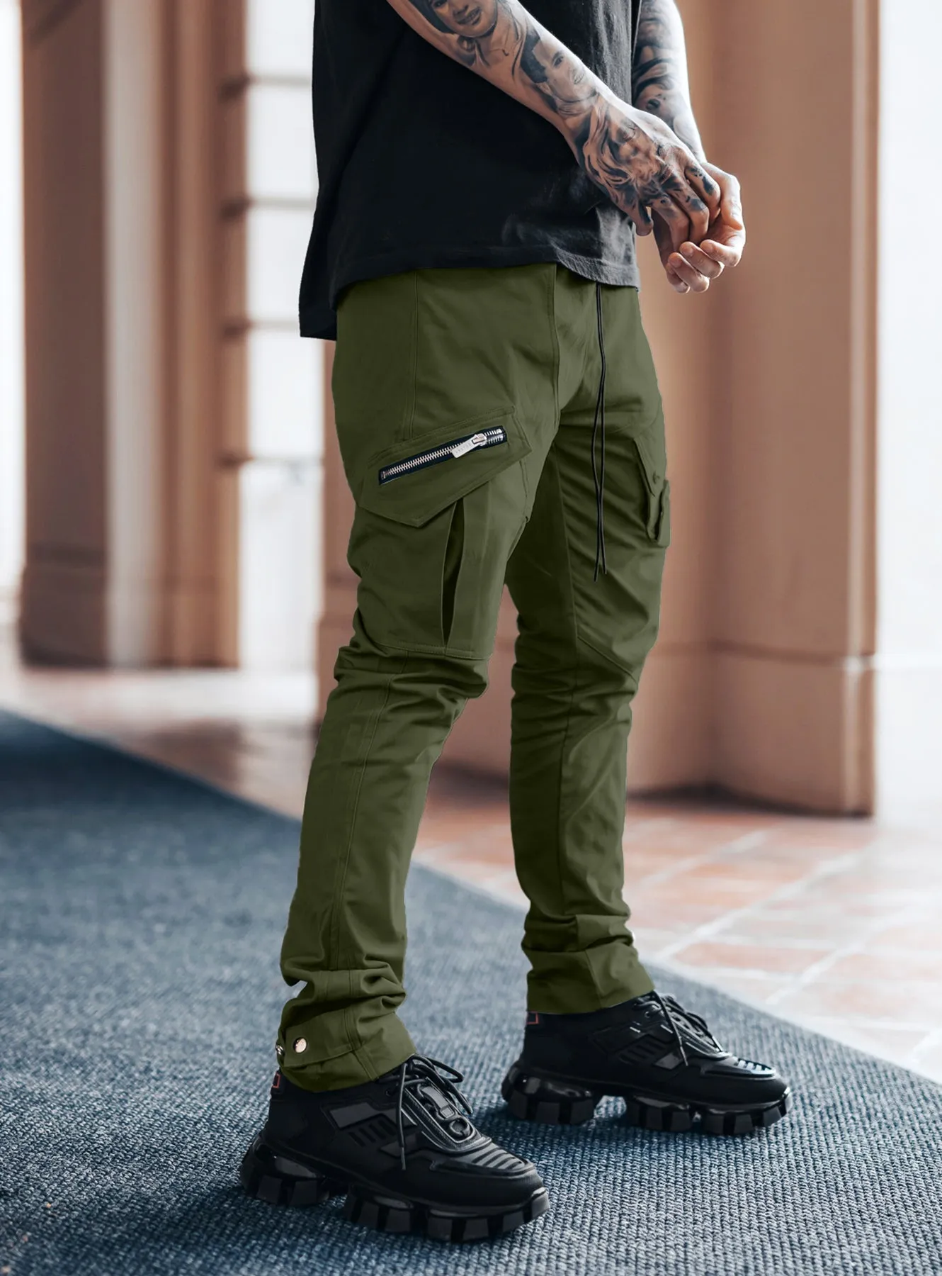 Utility Cargo Pants V11 in Olive