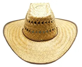 Vented Wide Brim Straw Hat