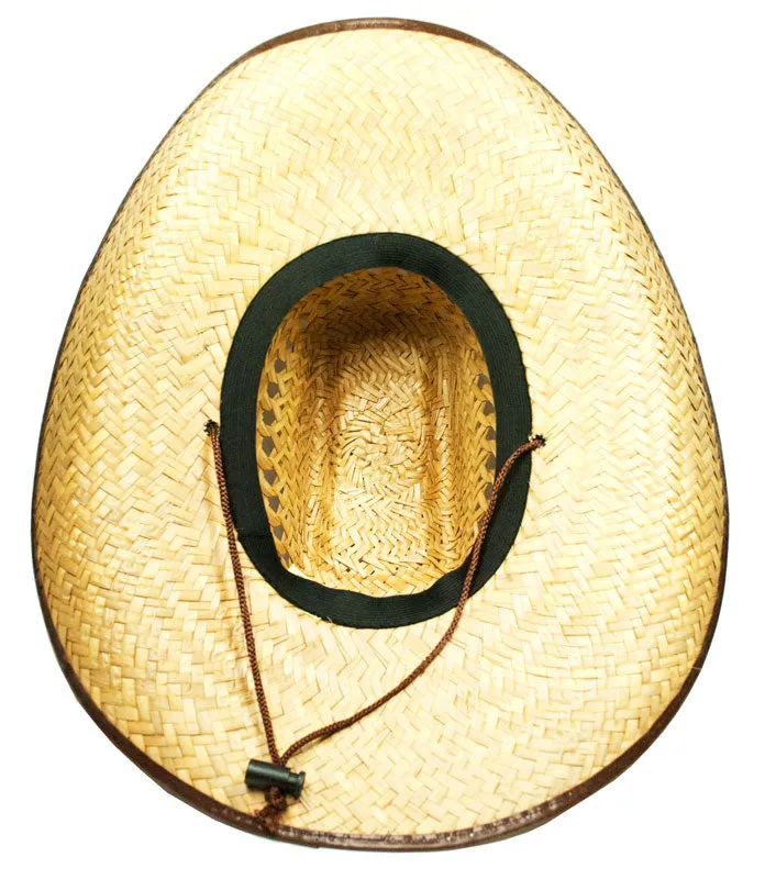 Vented Wide Brim Straw Hat