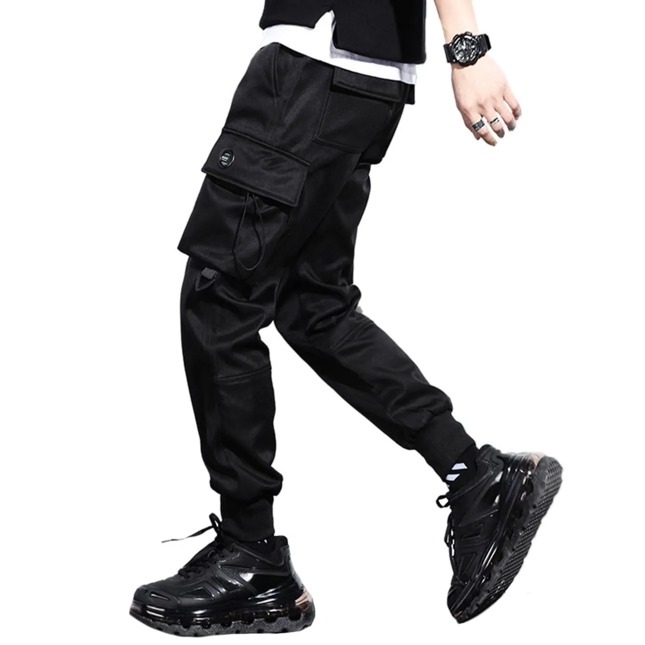 WLS Buckle Drawstring Pocket Cargo Pants